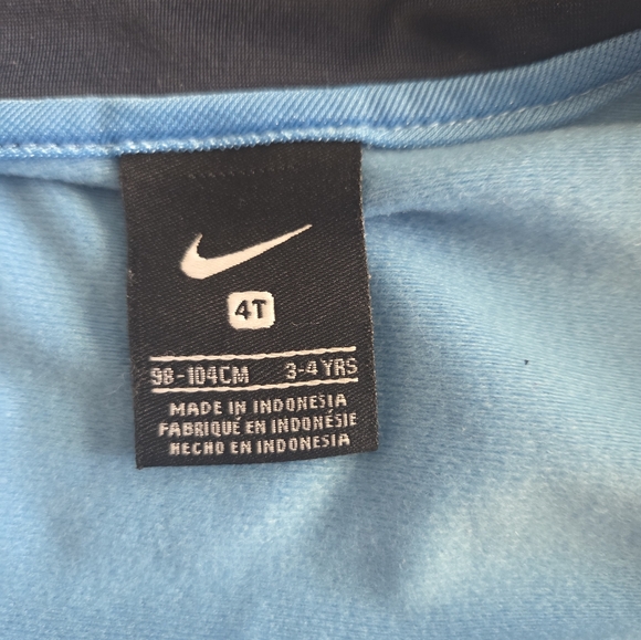 Nike Light Blue and Dark Gray Full-Zip Jacket 4T - Picture 4 of 5
